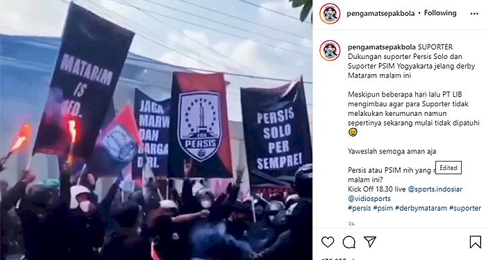 Polisi Amankan Puluhan Suporter Persis Solo yang Nekat Turun ke Jalan
